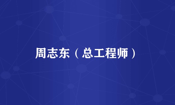 周志东（总工程师）