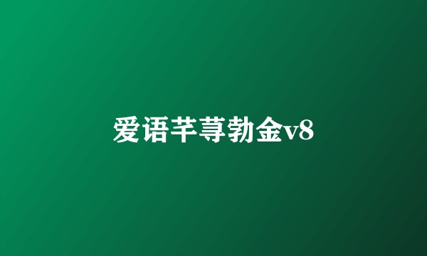 爱语芊荨勃金v8