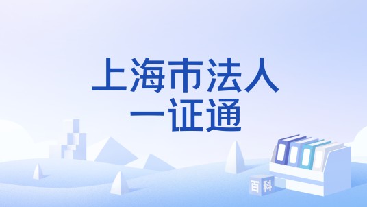 上海市法人一证通