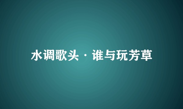 水调歌头·谁与玩芳草