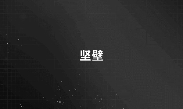 坚壁