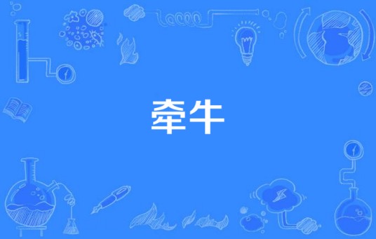 牵牛(汉语词语)