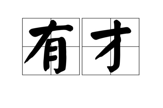 有才(形容具备才能或技艺的词语)