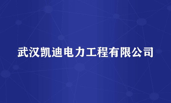武汉凯迪电力工程有限公司
