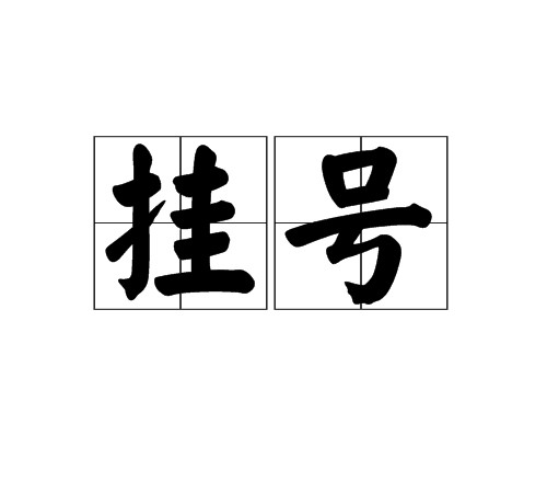 挂号（汉语词语）